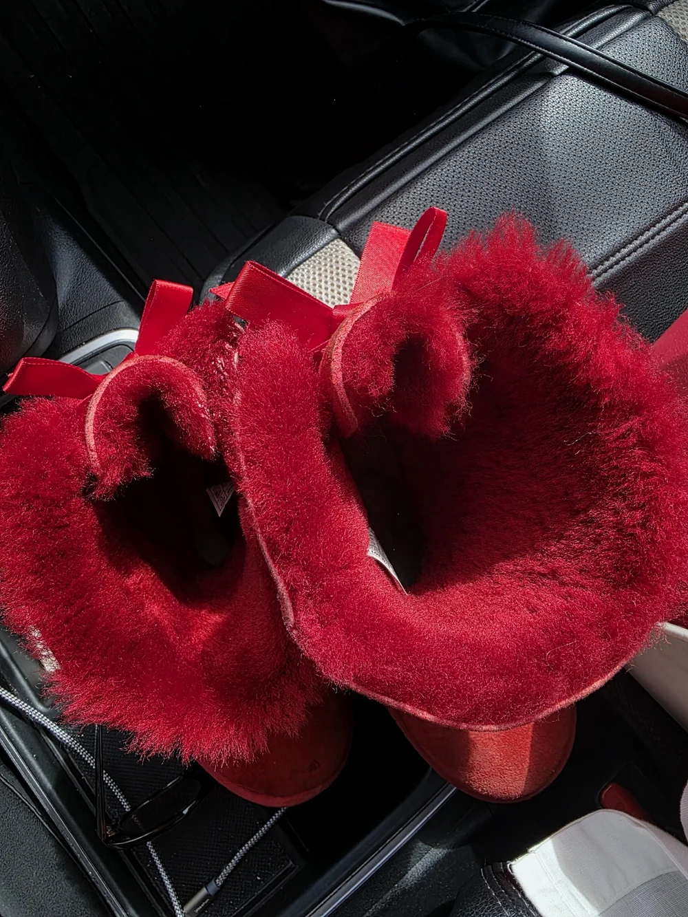 UGG Girl's Red Bailey Bow Boots